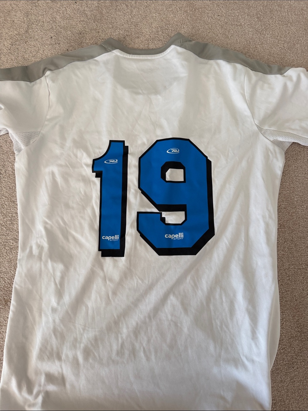 Men’s White Athletic Jersey Rush soccer Capelli - Picture 3 of 3